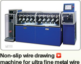 Non-slip wire drawing machine for ultra fine metal wire
