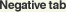 Negative tab